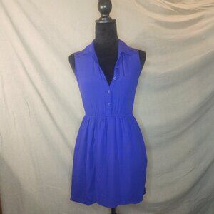 Roxy Purple XS A-Line High Low dress purple lace back flowy special occasion